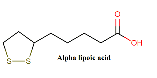 Struttura Chimica Acido alfa Lipoico