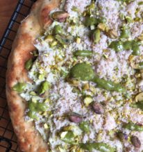 pizza fit al pistacchio
