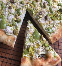 pizza fit al pistacchio