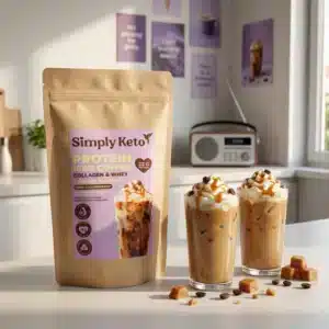 Caffè freddo proteico a basso contenuto di carboidrati | caramello 525gr Simply Keto