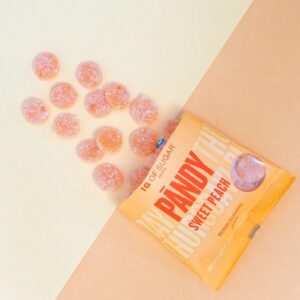 Caramelle Gommose Pesca senza zucchero 50gr