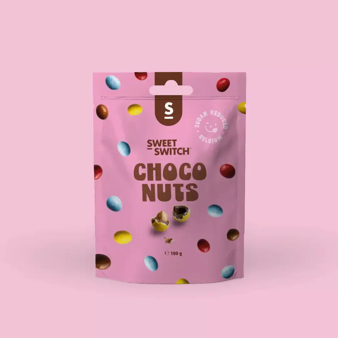 Mockups_-_website_nieuw_Frontaal_2d5467e4-9c4a-4004-b235-0a2cbcf8122c ChocoNuts senza zucchero 100gr Sweet Switch