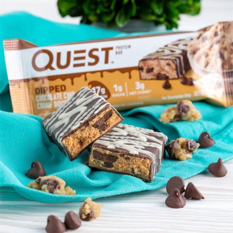Quest Dipped Bars Chocolate Chip Cookie Dough Perfect Body 360°