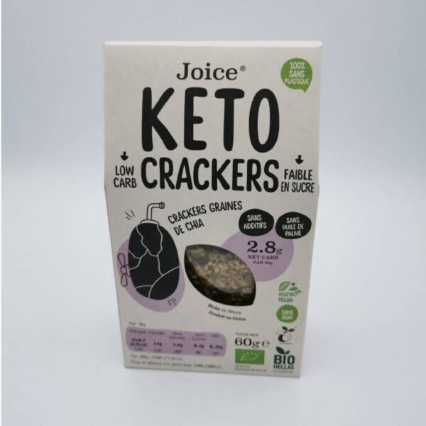 Cracker KETO biologici 60g – Semi di Chia