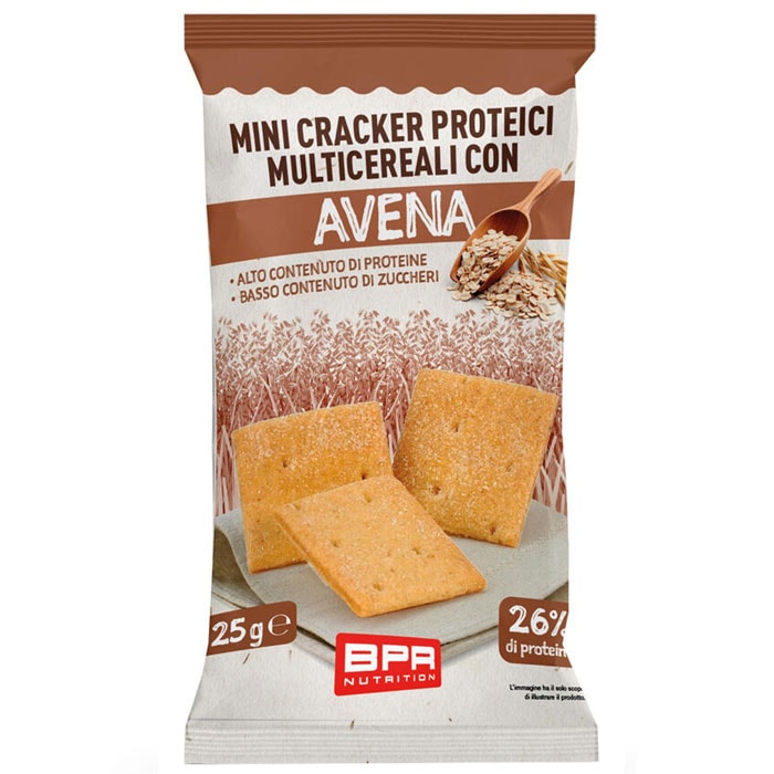 Mini Cracker Proteici Multicereali con Avena 25g