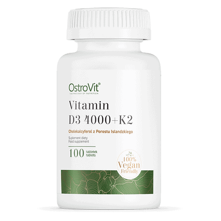 Vitamina D3 4000 UI + K2 100 cps vegan