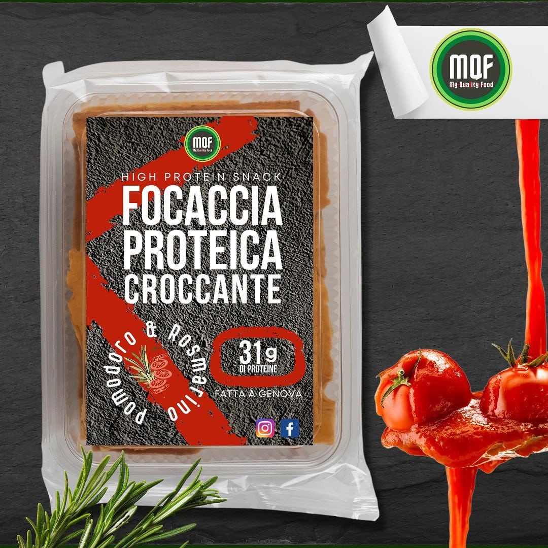 Focaccia Proteica Pomodoro & Rosmarino 150gr MQF