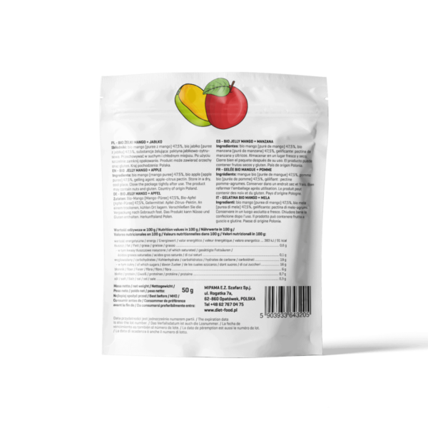 Gelatina Bio Di Frutta Mango e Carota 50gr