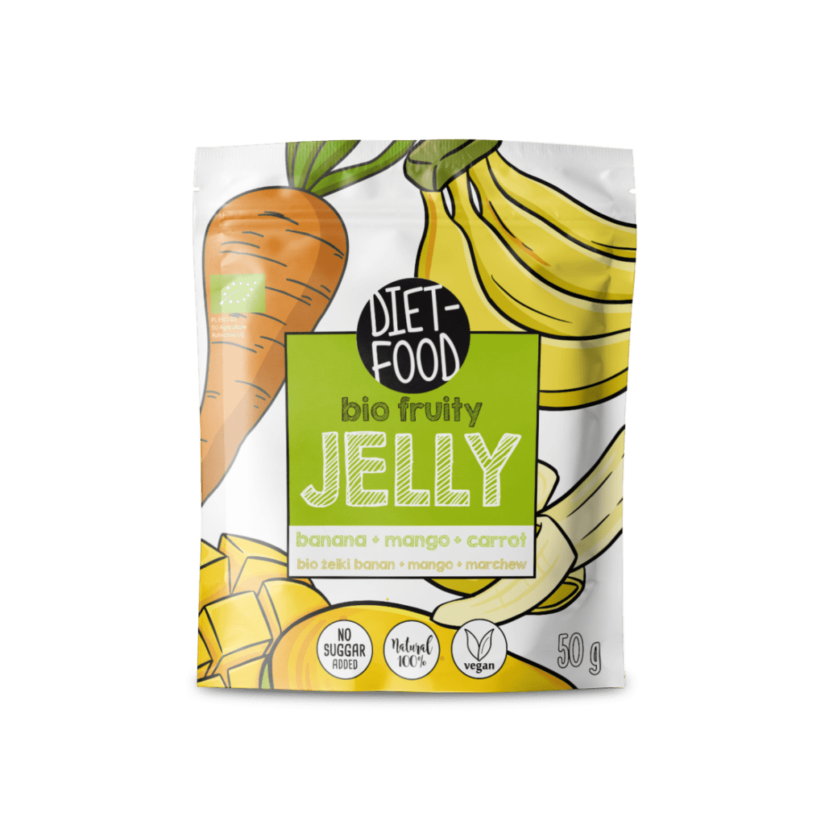 Gelatina Bio Di Frutta Banana Mango e Carota 50gr