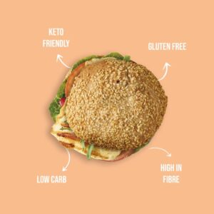 Keto Burger Bread con sesamo senza glutine 2x85 gr