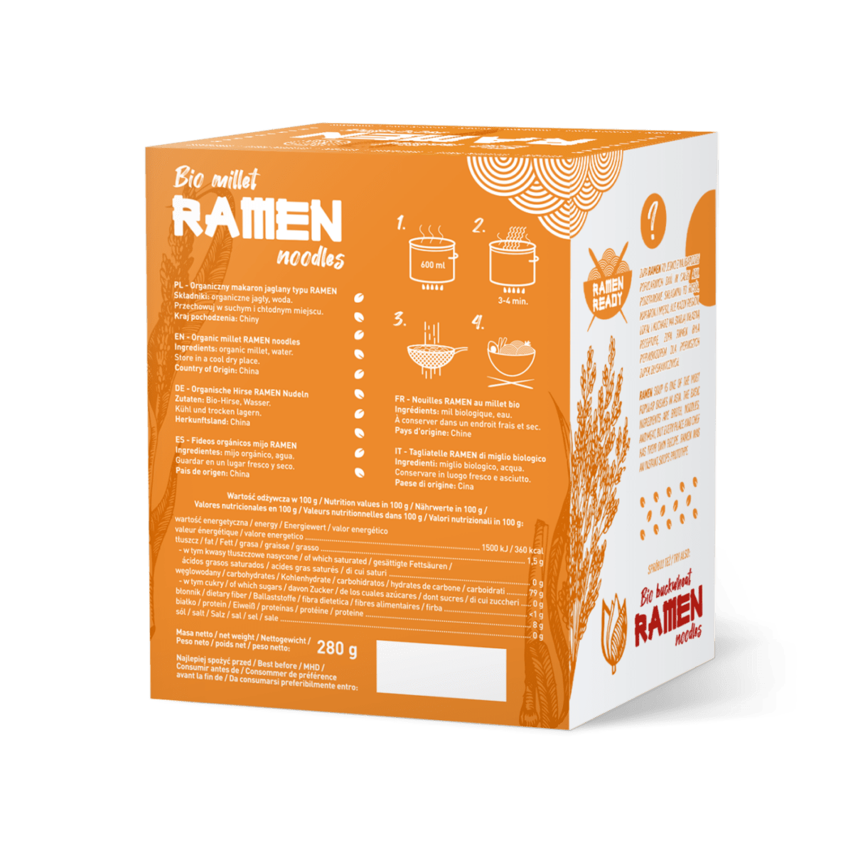 Bio Ramen Tagliatelle al miglio 280gr