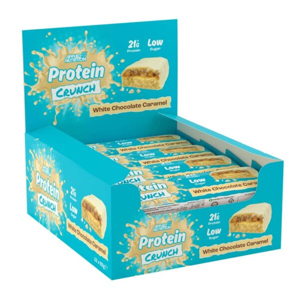 Protein Crunch Bar Cioccolato Bianco e Caramello 62gr