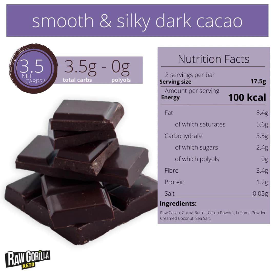 Raw Gorilla Keto Cioccolata Fondente 35gr