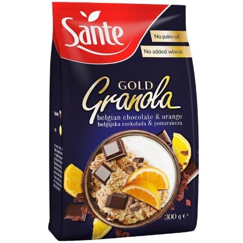 Granola Gold Cioccolato Belga ed Arancia 300gr