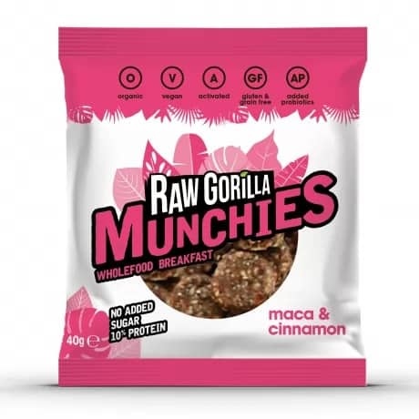 Raw Gorilla Munchies Snack Maca & Cannella 40gr