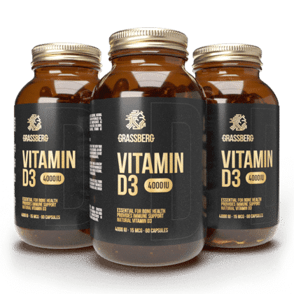 Vitamina D3 4000IU Grassberg 90 cps