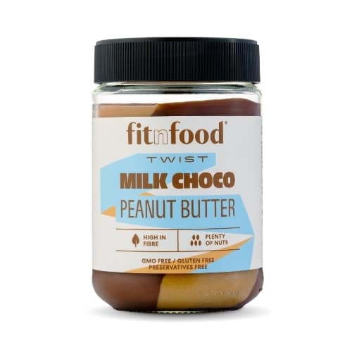 Cioccolato al latte e crema di arachidi Fitnfood 350gr