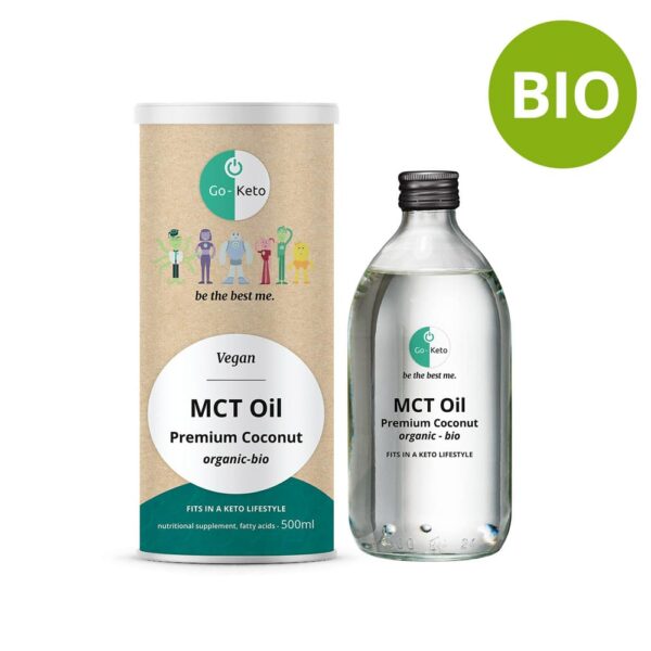 Olio MCT biologico Keto Premium Cocco C8/C10 Go-Keto 500ml