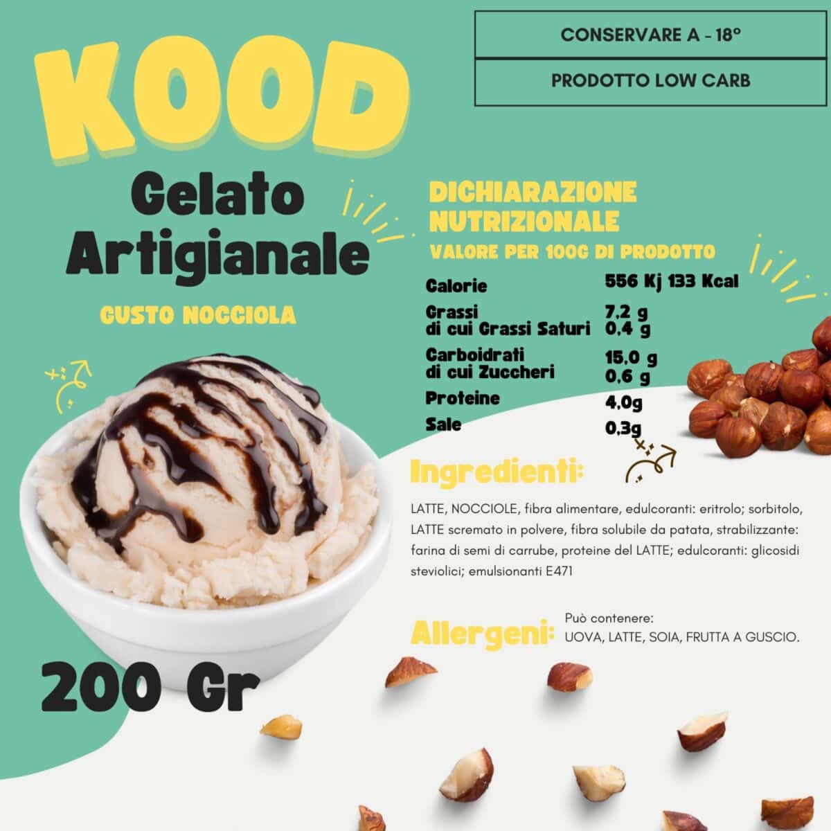 Gelato Artigianale Ketosweet 400gr