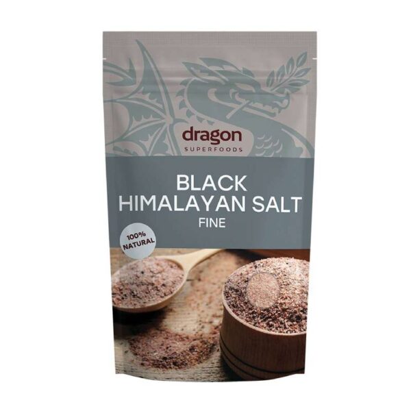 Sale dell'Himalaya Nero, fino, Dragon Superfoods, 250gr