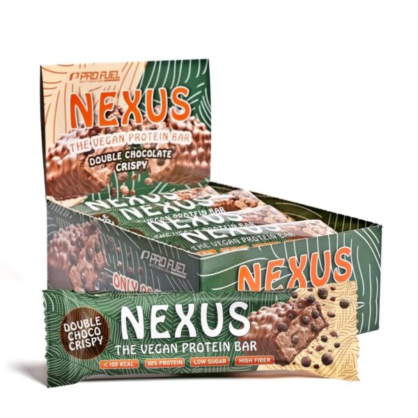 Barrette Proteiche gusto Croccante al doppio cioccolato Nexus 30gr