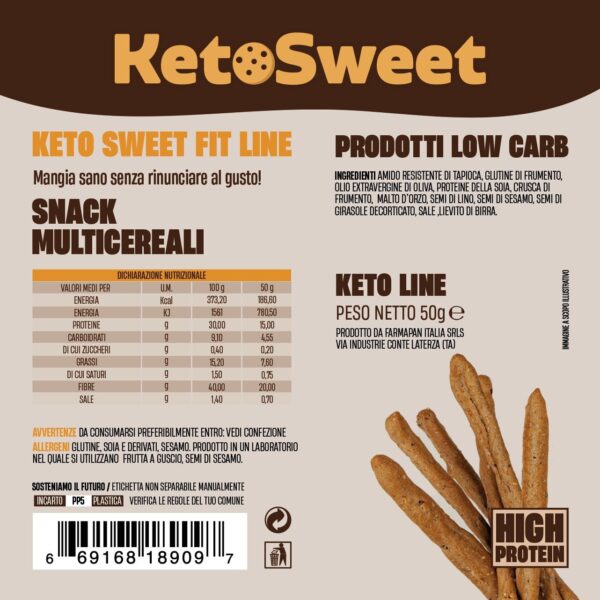 Snack Multicereali Ketosweet 50gr