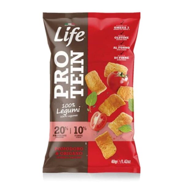 Snack Proteico Di Legumi Gusto Pomodoro Origano - LifeSnack 40gr
