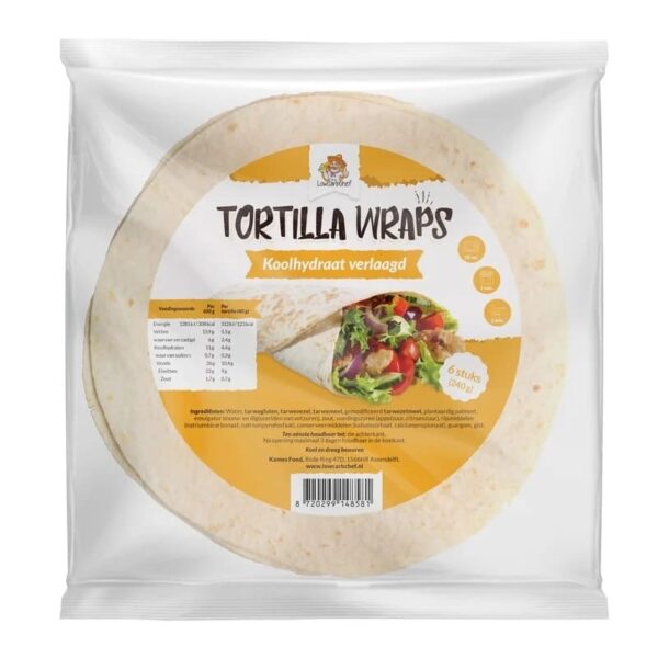 Keto Tortilla wraps 240gr (6 pezzi) - Lowcarbchef