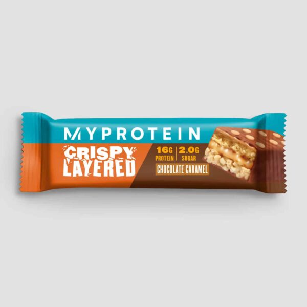 Crispy Layered bar Cioccolato e Caramello 58gr My Protein
