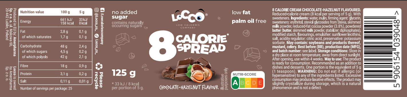 Keto Cream Cioccolato e Nocciola - Locco