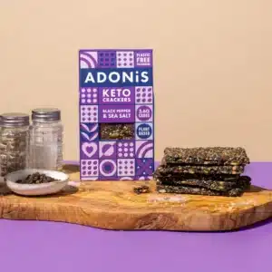 Cracker Keto con pepe nero e sale marino 60gr - Adonis