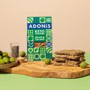 Cracker Keto con olive e semi di chia 60gr - Adonis