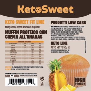 Muffin gusto Ananas Ketosweet 50gr