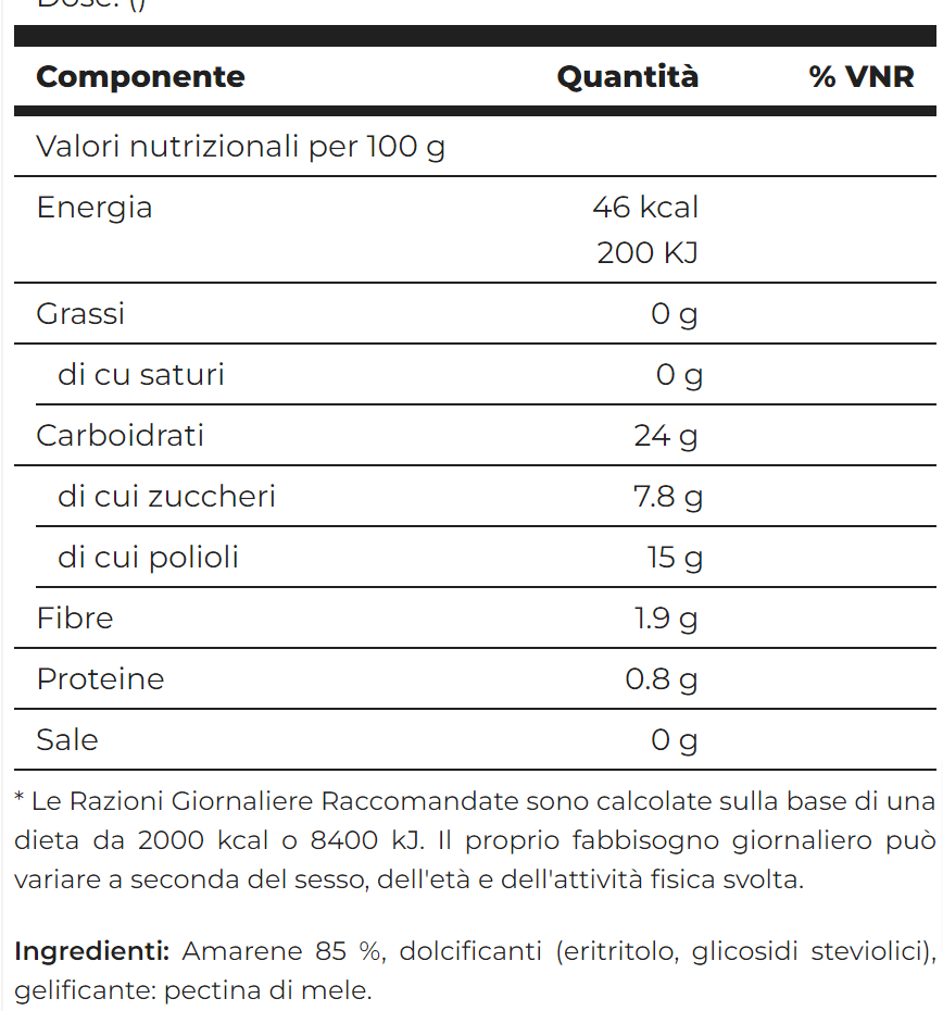 Composta di amarena 220gr - Dalia Gourmet 