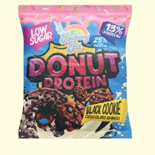 Donut Proteico Black Cookie e Cioccolato Bianco 70gr - Bakery FIT