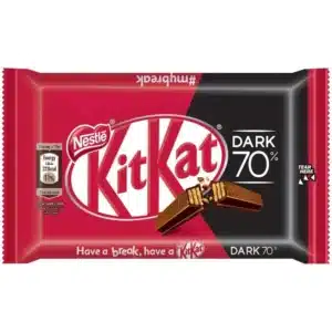 Kit Kat Dark, wafer ricoperto e ripieno di cioccolato fondente da 41.5g