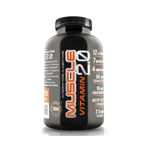 MUSCLE VITAMIN 2.0 - multivitaminico per energia e recupero muscolare 120cpr