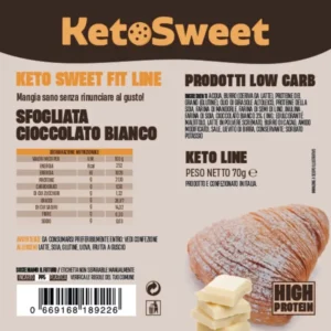 Sfogliata Veneziana al cioccolato bianco Ketosweet 70gr