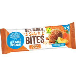 Bites senza glutine albicocca e quinoa 48g - Brain Foods