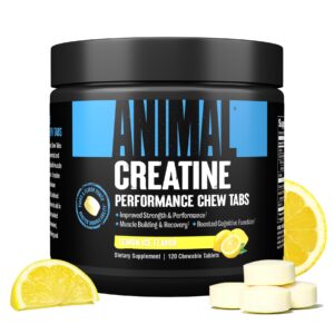 Animal Creatine Chews 120 tabs Lemon Ice - Universal Nutrition