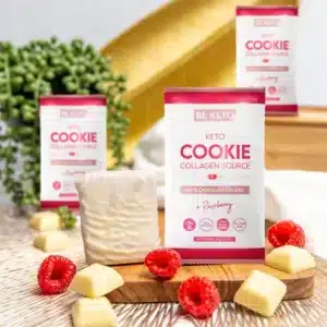 Cookie Keto – Cioccolato Bianco e Lampone 40g