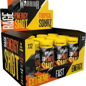 Warrior Rage Energy Shot 60ml Tropical Sourz