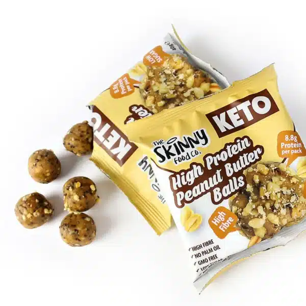 Palline KETO magre ad alto contenuto proteico - Burro di Arachidi Skinny Food 40gr