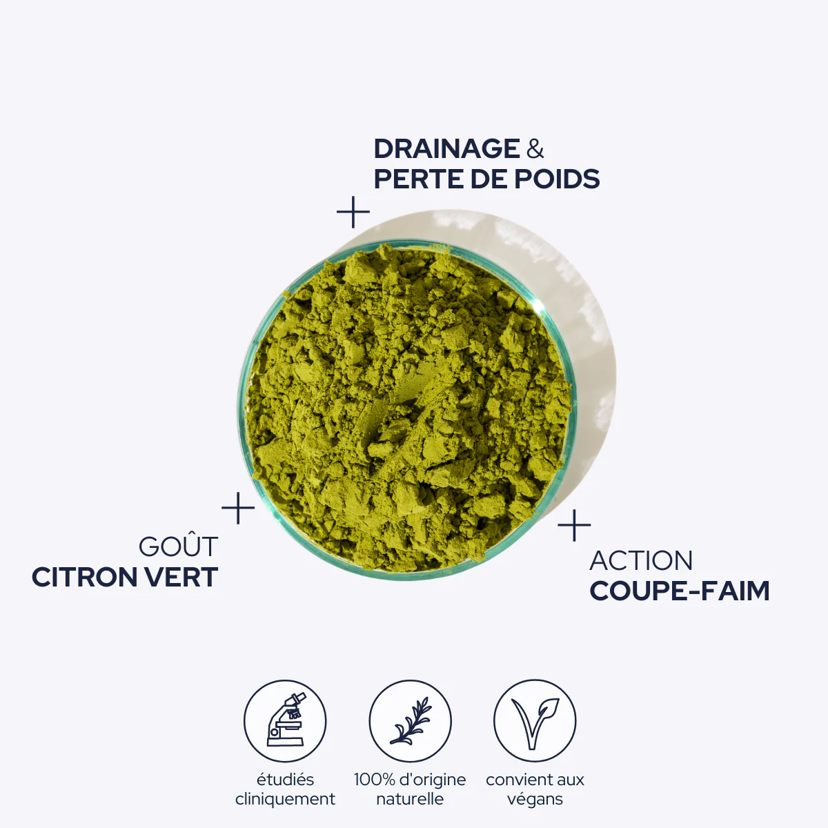 Polvere drenante al gusto di limone - 1 mese di trattamento - 6,5 g/giorno EPYCURE