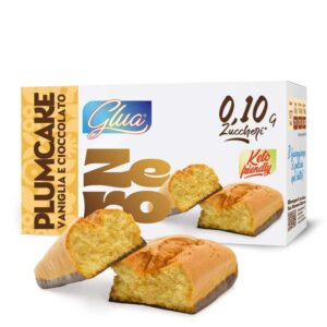 Keto Plumcake con base di cioccolato gusto vaniglia 3x45gr Glua