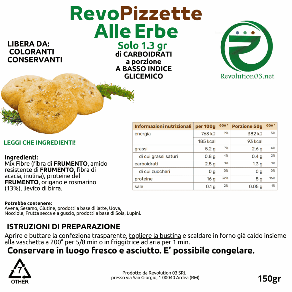 Deliziose pizzette bianche al sapore di erbe aromatiche: un esplosione di gusto senza sensi di colpa.