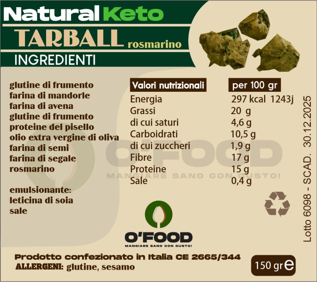 Tarball 100% Keto | O'Food 