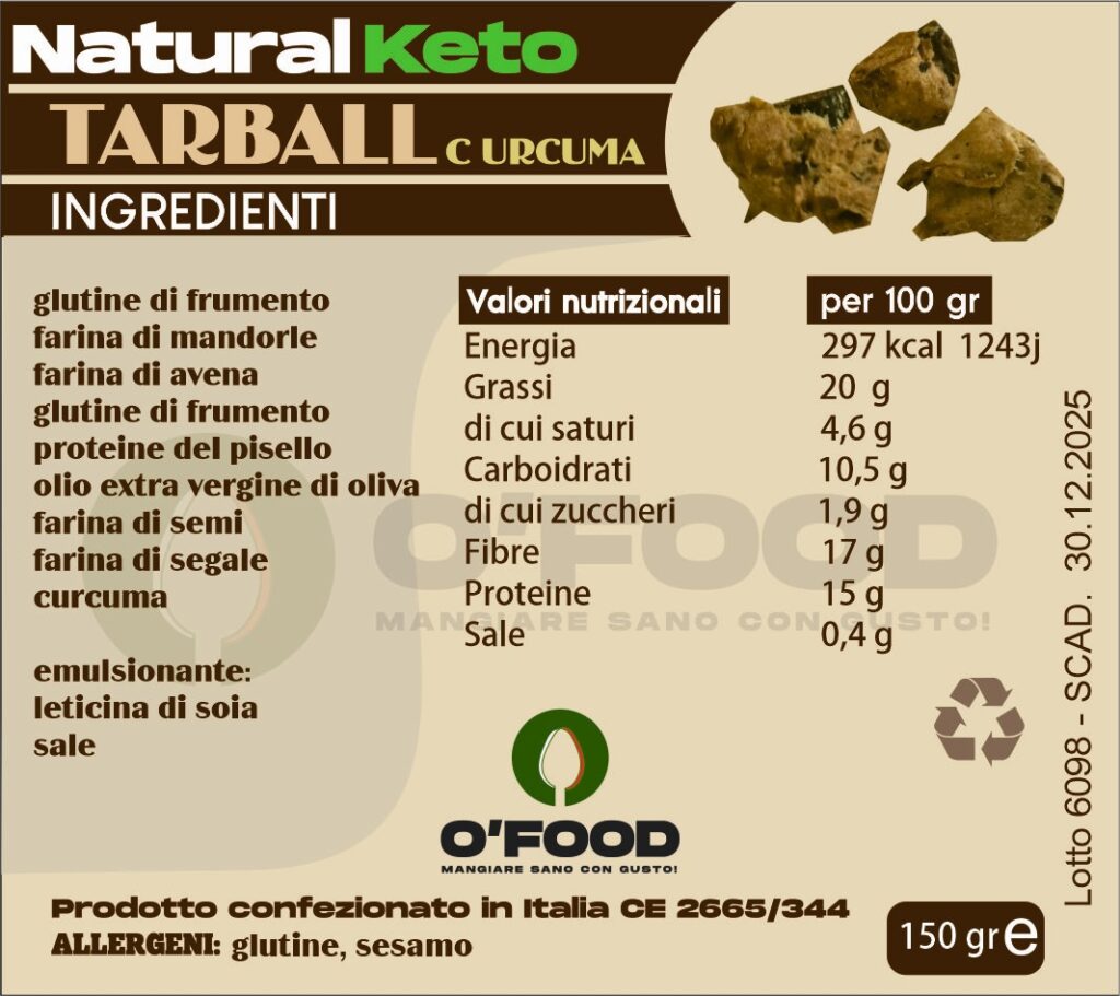 Tarball 100% Keto | O'Food 