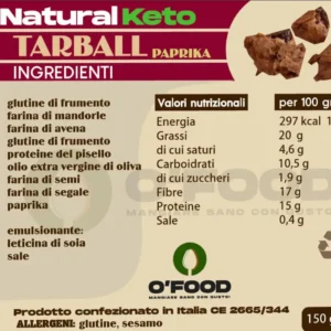 Tarball 100% Keto | O'Food