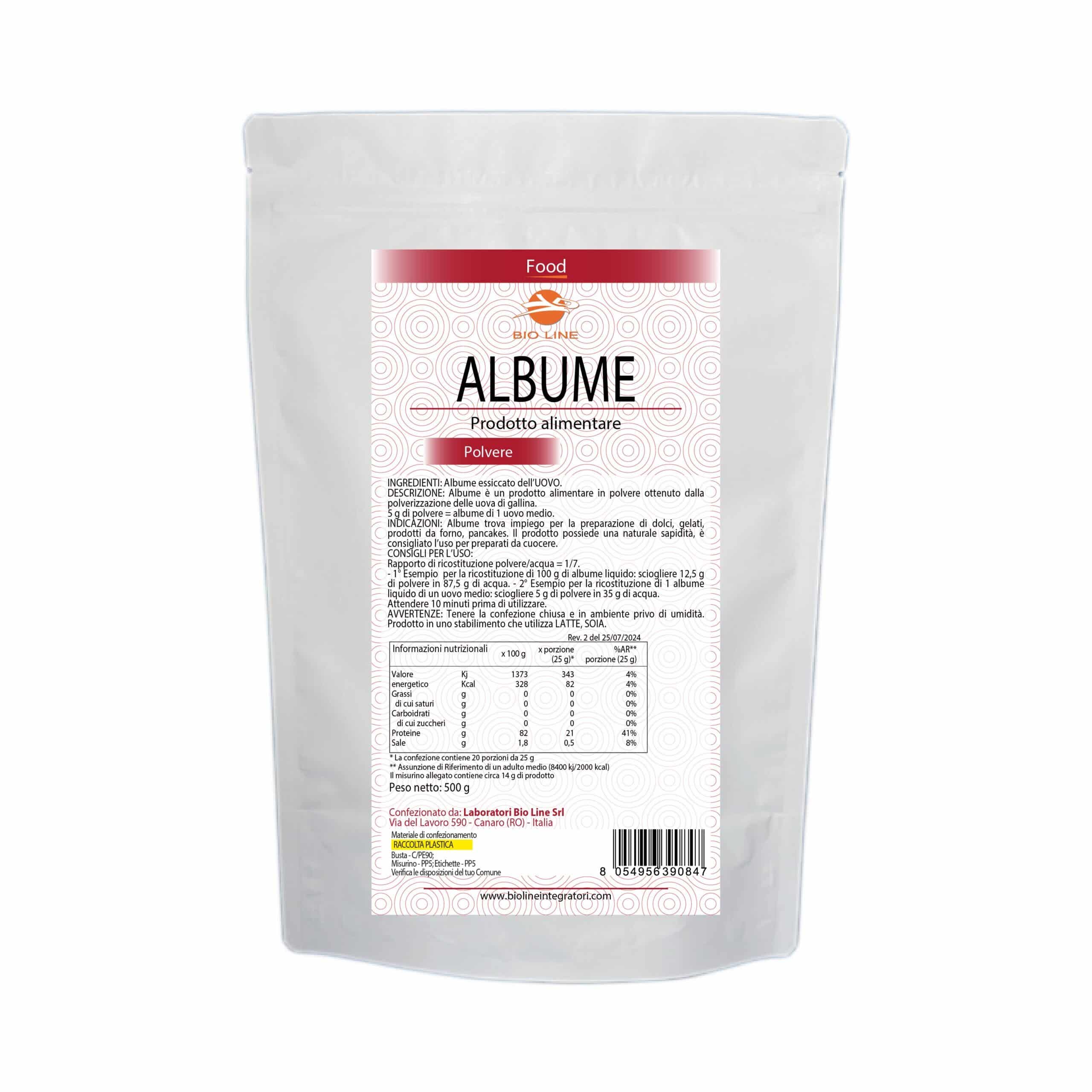 Albume-500-g-scaled-1 Albume in Polvere – Prodotto alimentare – Sostanza pura senza eccipienti